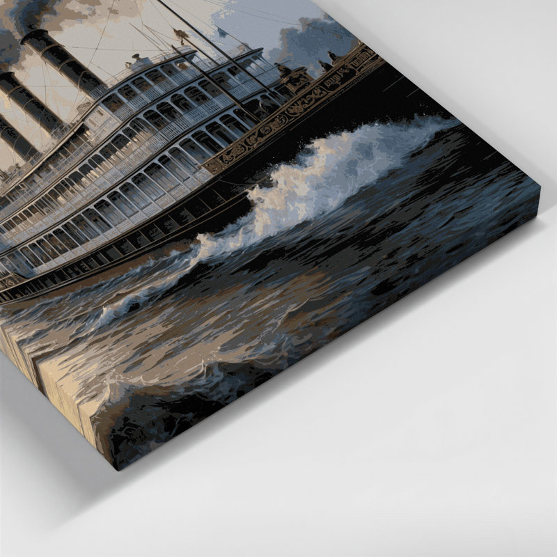 Art sur toile gris, H 11 po x l 14 po