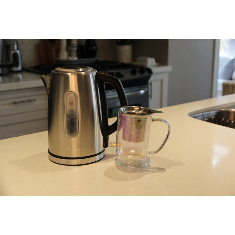 Salton 1.8 Qt. Stainless Steel Electric Tea Kettle