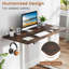 48” x 24” Whole Piece Table Top with Safe Rounded Corners for Home Office Desk DIY Rustic Brown-123410703