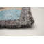 Tapis oriental oriental en laine bleu clair / beige / gris tissé à plat à la main 5 pi 1 po x 8 pi 5 po