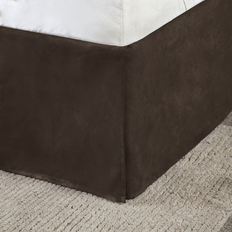 Collection de literie pour lit de jour - brun, simili suède, style rustique