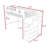 Metal Loft Bed with Staircase, High Guardrails, and LED Light-1075058662
