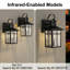 Applique murale d'extérieur en aluminium ETL noir Dusk to Dawn 13 po Dallas-635633283