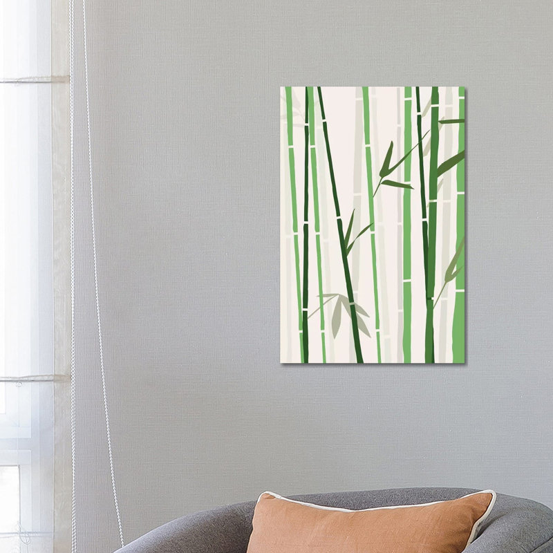 Bamboo - Wrapped Canvas Painting, 66.04cm H x 45.72cm W x 1.91cm D