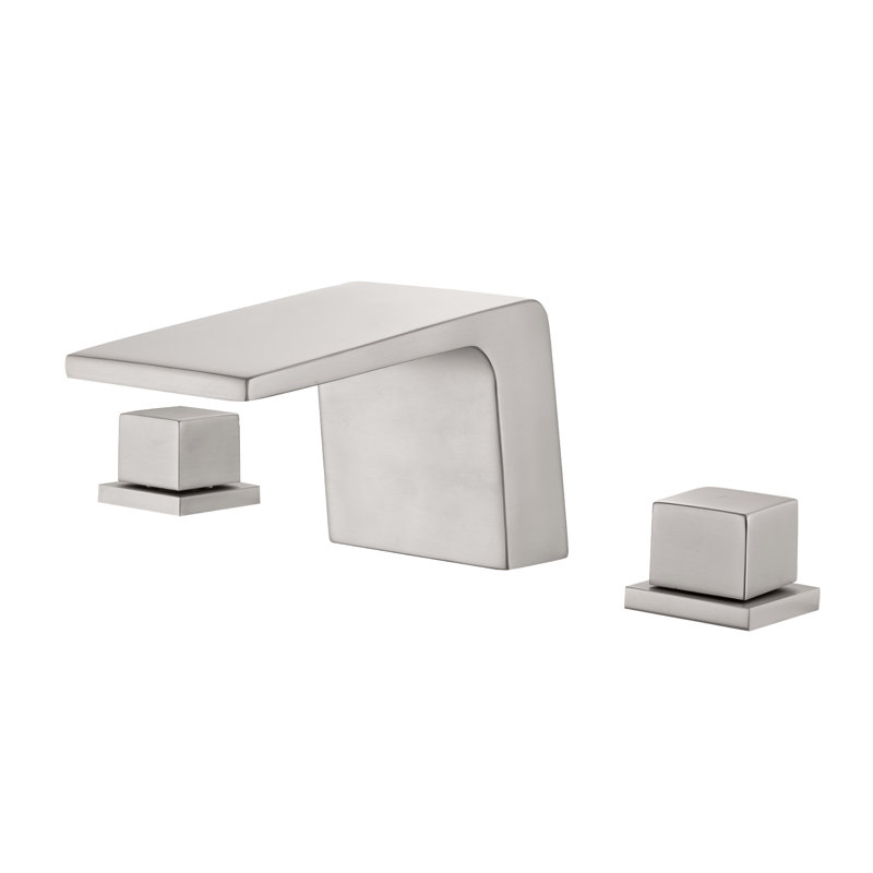 Widespread 2-handle Bathroom Faucet, Brushed Nickel