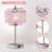 Deyontae Crystal Touch Table Lamp with USB C+A Ports, 3 Way Dimmable Lamp with Crystal Shade-2033137602-2024221948