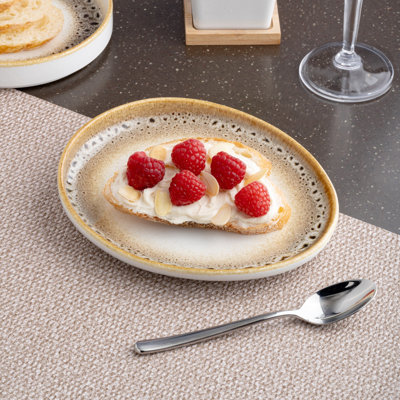 JAGUAR Premium Porcelain Oval Plate | Elevated Oval Platter | Microwave & Dishwasher Safe