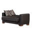 Causeuse convertible avec rangement Primenest Nexaro Collection, polyuréthane brun-92143695