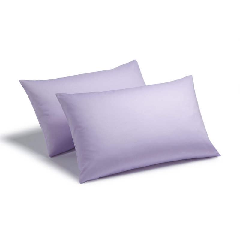 Izyan Cotton Blend Standard Pillow Case, Lilac