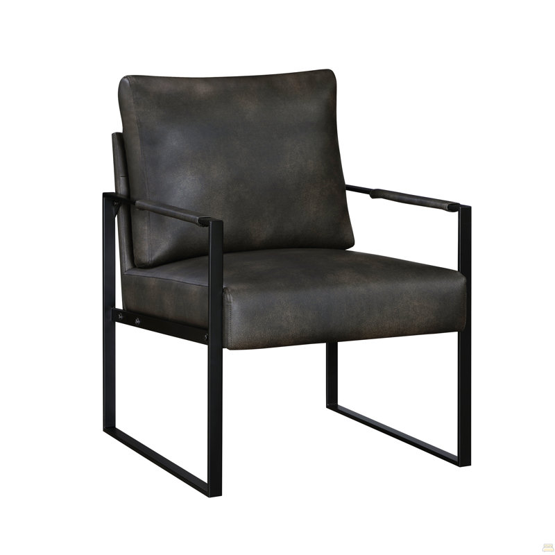 Siège rembourré Modern, Gris foncé