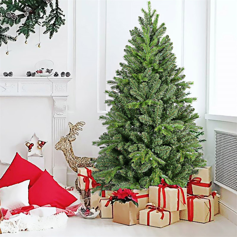 Arbre de Noël avec support en métal, 7.5', Non pré-éclairé