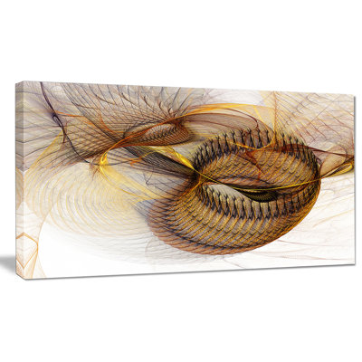 «Abstract Brown Spiral», impression sur toile tendue