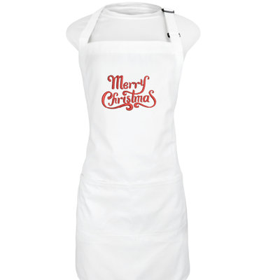 Tablier de noël brodé