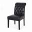 Chaise rembourrée touffetée