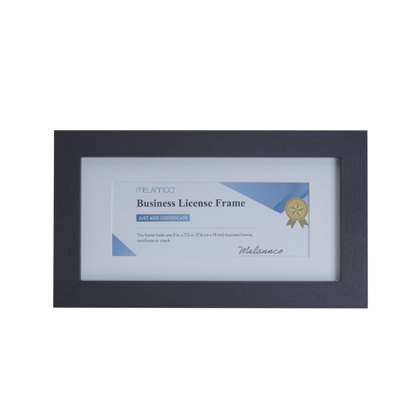 Melannco Business License Frame