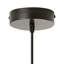 Luminaire suspendu ombré 10,75 po blanc / noir / gris Laya Glam