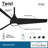 52'' 3 - Blade LED Smart Standard Ceiling Fan with Remote Control and Light Kit Included-70546136