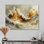 «Gray and White Oceanic Waves Spiral III», art mural sur toile transitionnel