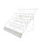 Fixturedisplays® 4-Tiered 18" Wire Display Rack Literature Brochure Magazine Stand Book Tabletop Rack, 2.5" Deep Open Shelves 11936-2WHITE