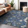 Premium Machine Washable Prisco Blue Rug