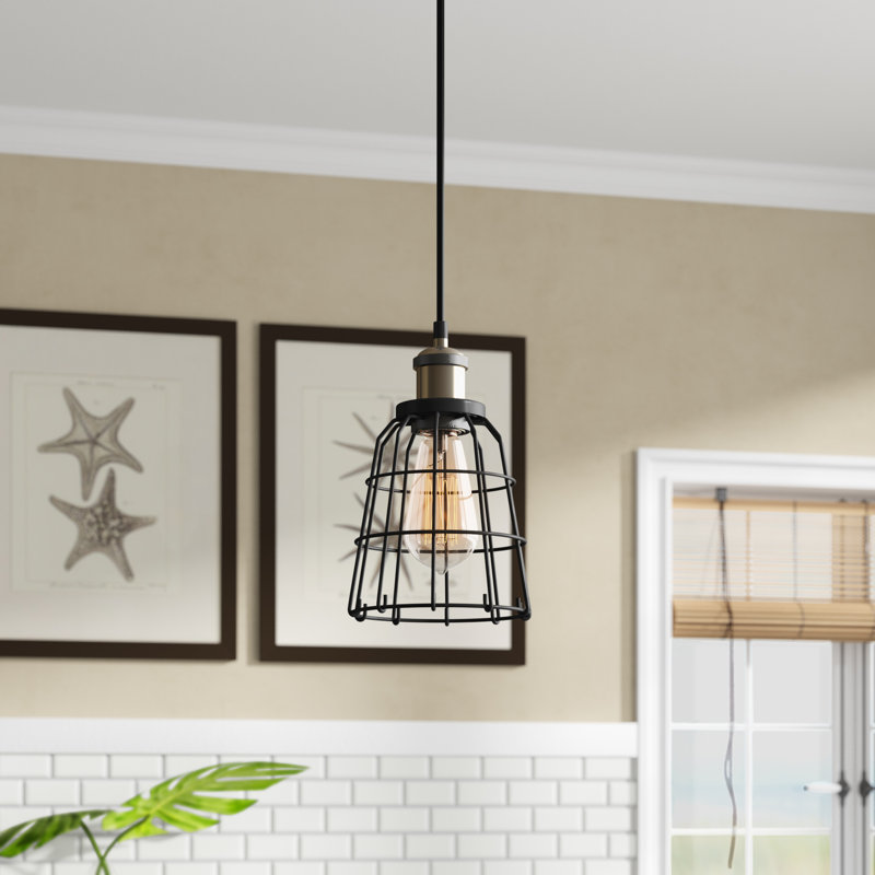 Pinnix 1 - Light Single Pendant, Antique Brass