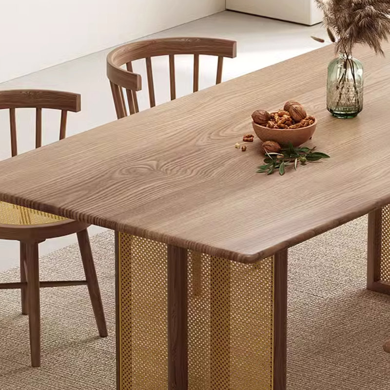 Table de salle à manger Wabi-Sabi, H 29,53 po x L 78,74 po x l 31,5 po