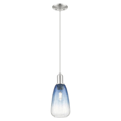Downtown Urban - Brookhaven Almond - 1 Light 6" Cord Hung Mini Pendant - Shade