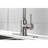 Single Handle Brushed Nickel Faucet With Pull Down And Stain- Surface Stainless Steel Kitchen 360 Rotatable Nozzle Easy Maintenance In-1015958049