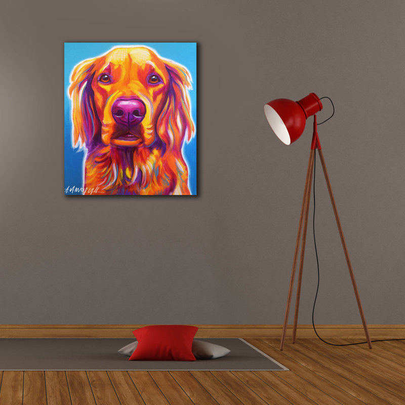«Golden - Macie» par Dawg Painter, H 30 po x l 26 po x P 1,5 po