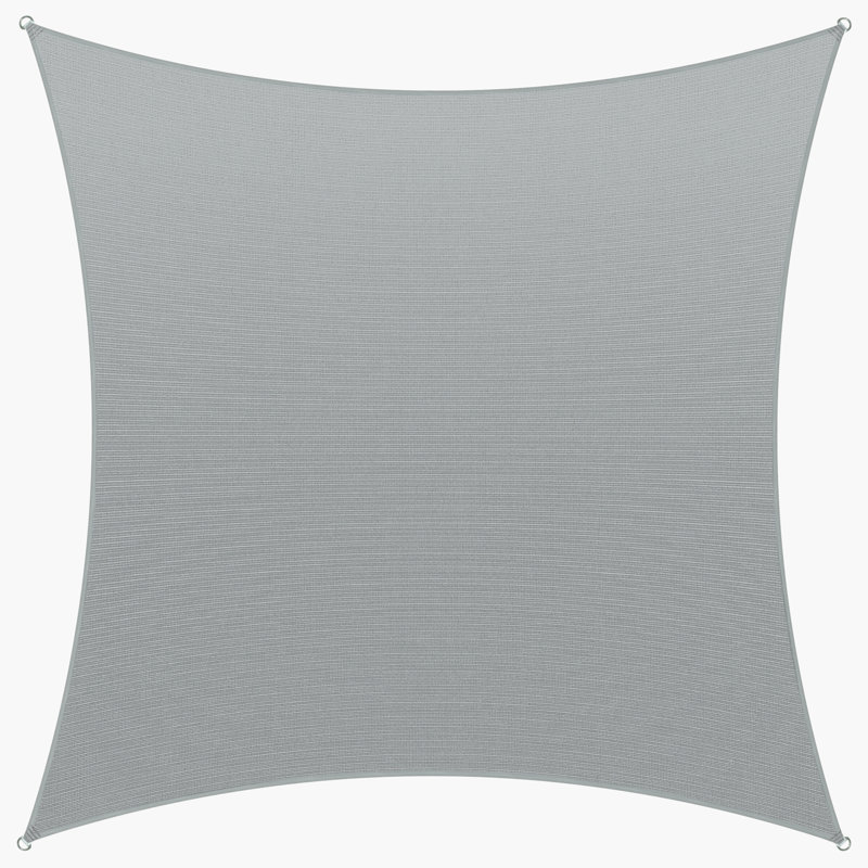 Voile d'ombrage carré Amgo 200 g / m², blocage UV 95%, Turquoise, 16 pi x 16 pi