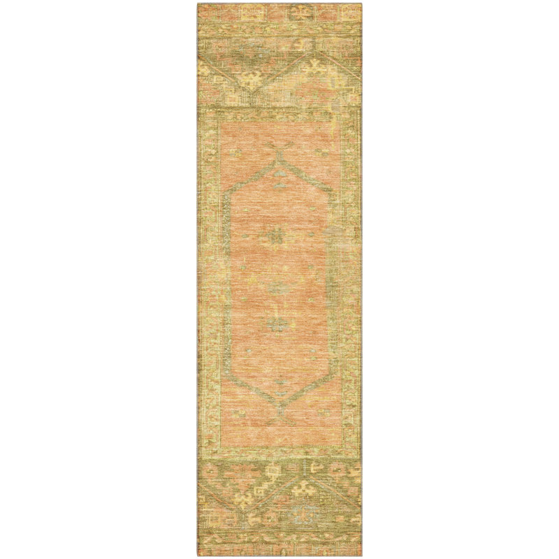 Premium Machine Washable Lubbers AMF1727 Global Rug, Runner 2'3" x 7'6"