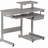 Full-size computer work station desk, gray-1353235220