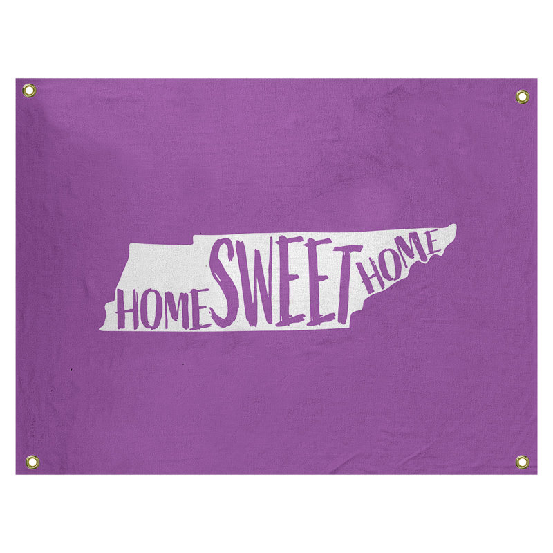 Tapisserie murale tennessee doux pour la maison, H 59 po x l 80 po, Violet