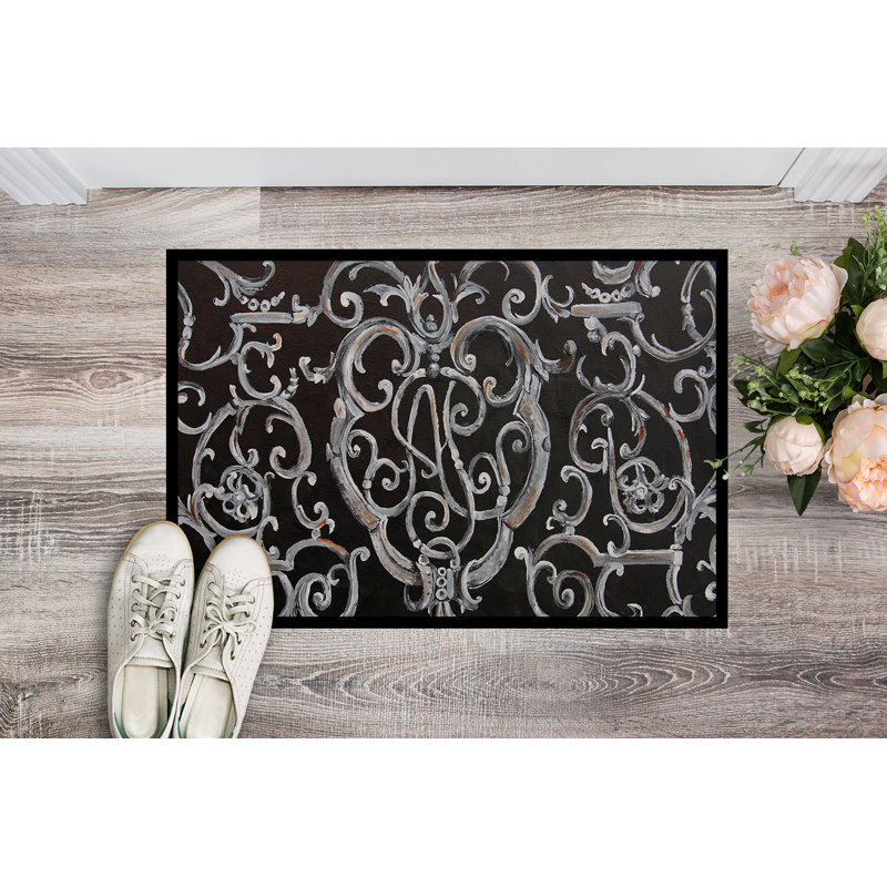 Hearon Non-Slip Outdoor Doormat, Rectangle 1'6" x 2'3"