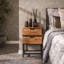 Oriska 2 Drawer Bedside Table