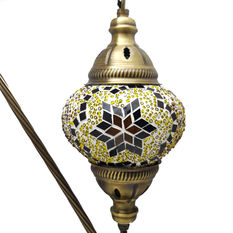 Bonanno Metal Arched Lamp, Gold