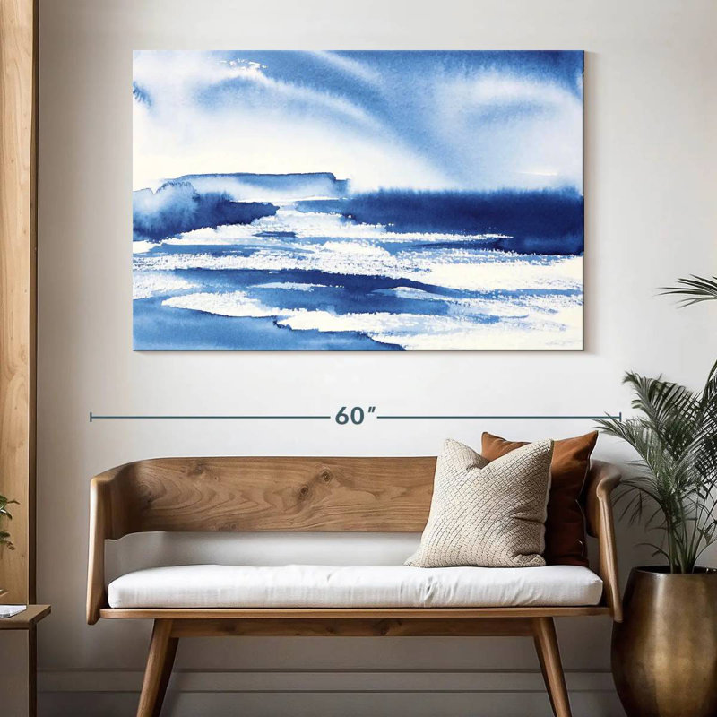 Bleu océan Avery I, H 34 po x l 51 po