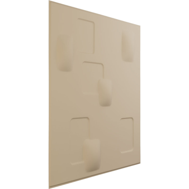 Panneau mural 3D décoratif Avila EnduraWall, Beige fumé satiné UltraCover