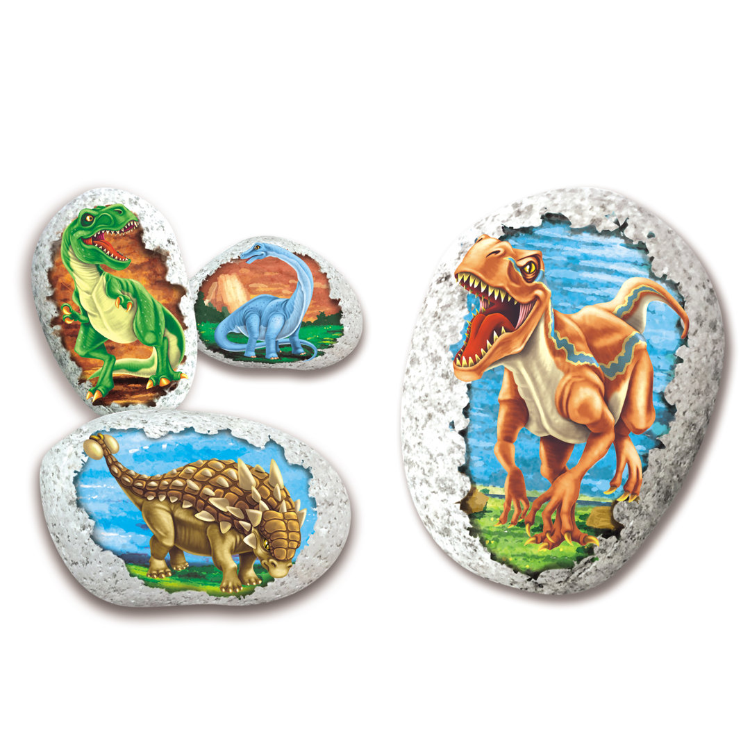 Rock Painting Kit - Dinosaur B LCM Home Fashions