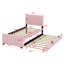 Lit plateforme tapissier avec lit gigogne-1698967620