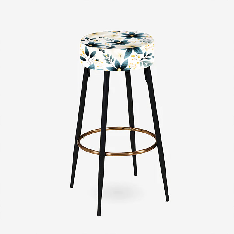 Ensemble de 2 tabourets de bar Ivory Coastal Elegance