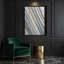 DiagonalStripes, pierre, gris clair, toile, art mural