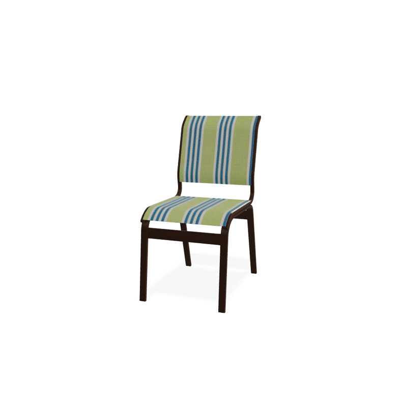 Chaise d'appoint de salle à manger Hiraku, Kona texturé, Lime