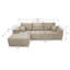 Canapé modulaire 105 po avec méridienne en L 105 po, canapé modulaire moderne avec assise profonde, canapé rembourré pour le salon et la chambre à coucher, aucun assemblage requis-122507502-121023634