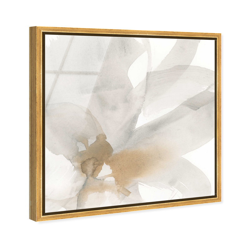 Neutral Flow I High-Gloss Frameless Acrylic Glass Wall Art Abstract Print by Oliver Gal, Ready to Hang, 12 x 12, 13"H x 13"W