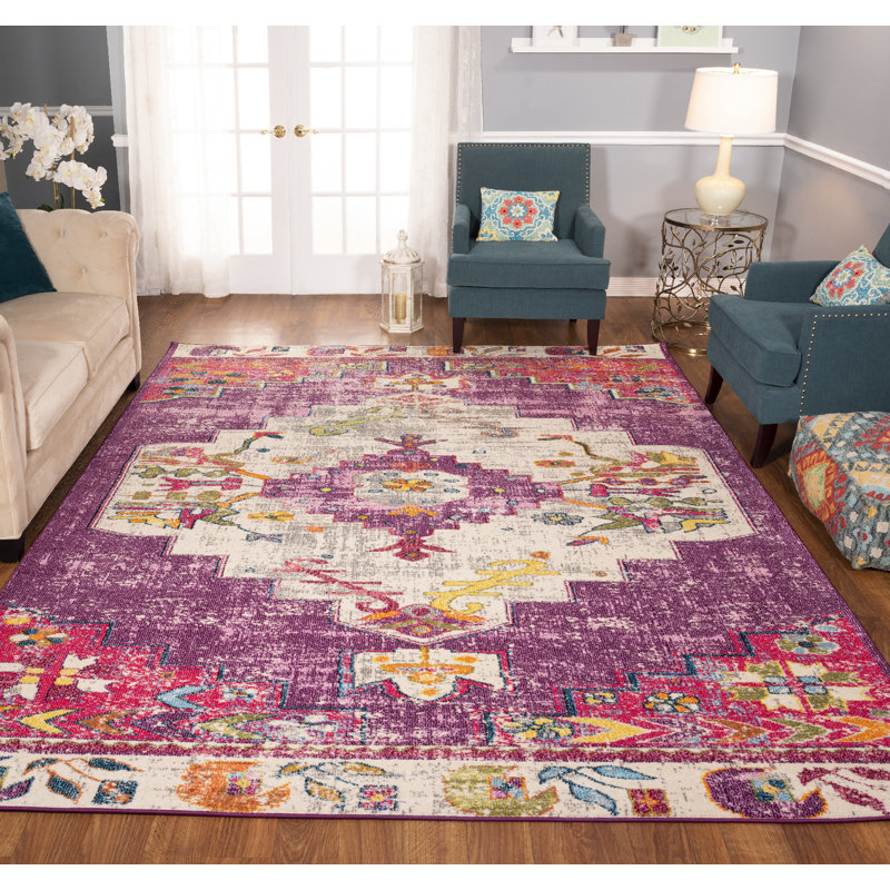 Larrick Oriental Indoor Rug, Rectangle 5'3" x 8'