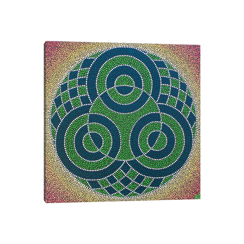 Three Circles by Nadya Al-Haroun - Wrapped Canvas Gallery-Wrapped Canvas Giclée, 66.04 cm H x 66.04 cm W x 3.175 cm D