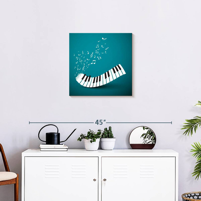 Notes de clavier de piano Abarca, H 20 po x l 20 po