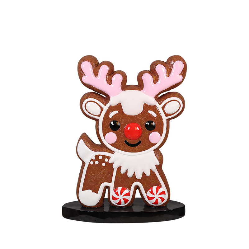 GINGERBREAD DEER (RED)