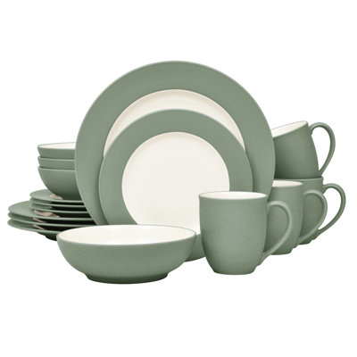 Noritake Colorwave 16-Piece Rim Dinnerware Set, Service for 4